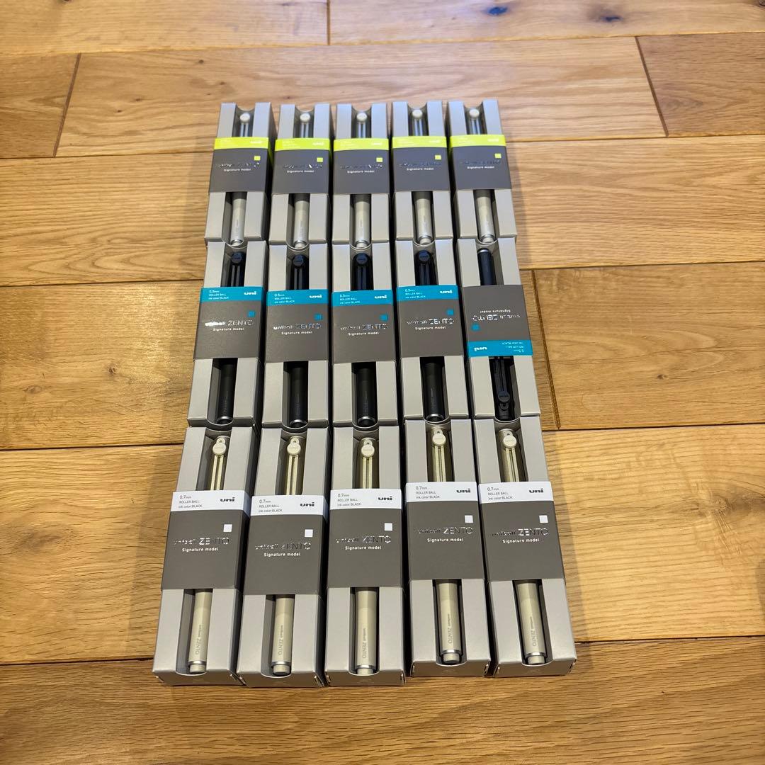 新品 15本セット uniball ZENTO Signature model