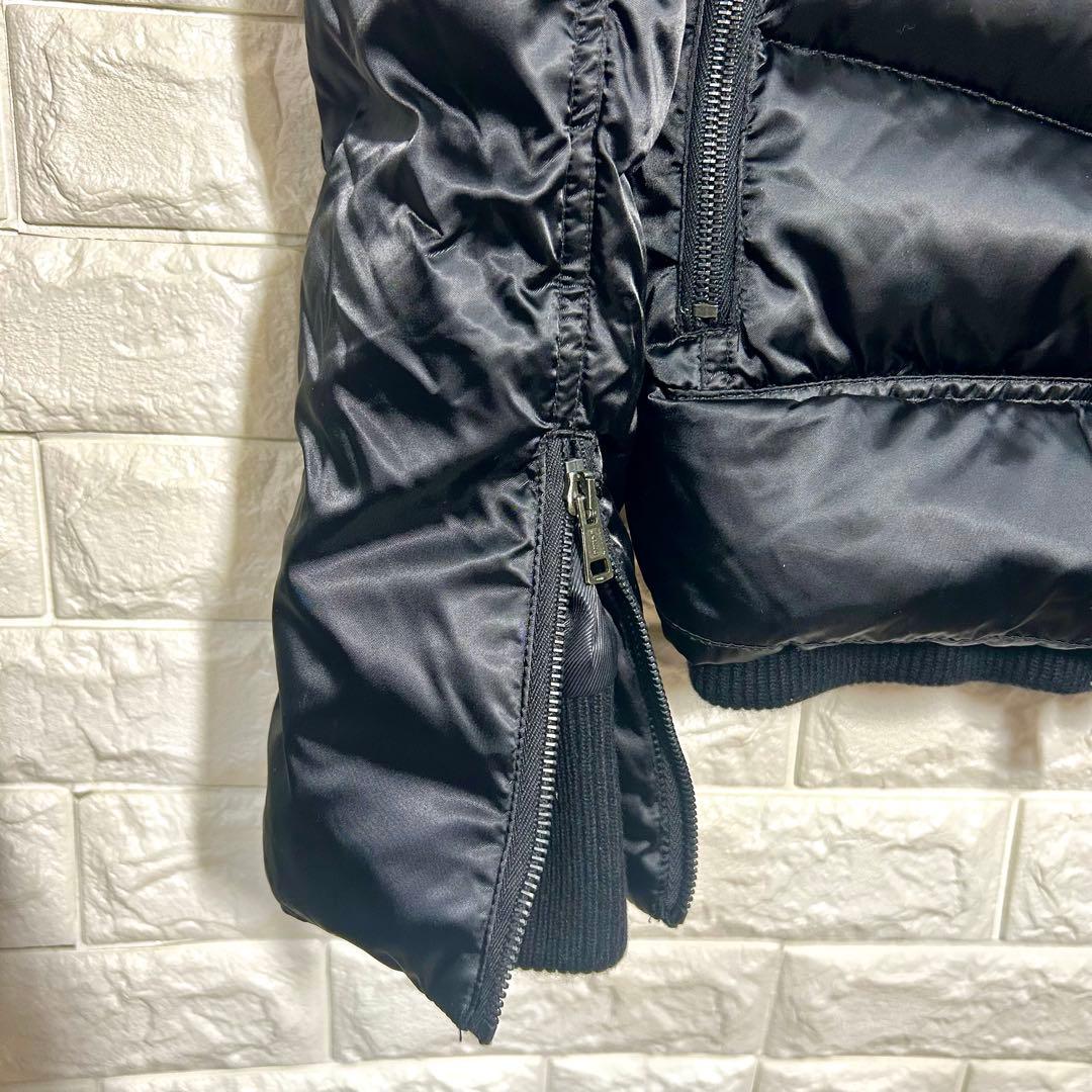 高級　エイケイエム　【M】　レイヤードダウンジャケット　ダブルチャック　ポケット