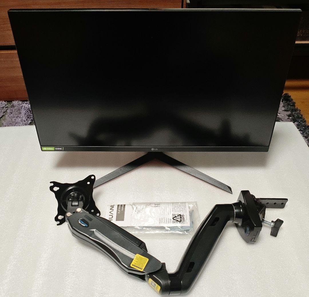 LG UltraGear 27GN650-B 27インチモニター&モニターアーム