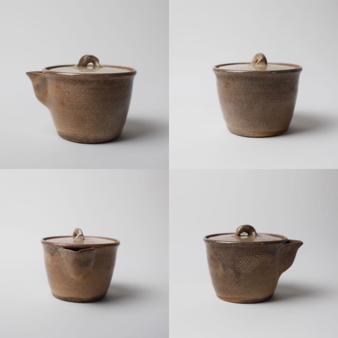 時代煎茶器 宝瓶 宝塚焼 萩焼 煎茶碗 茶盆 セット