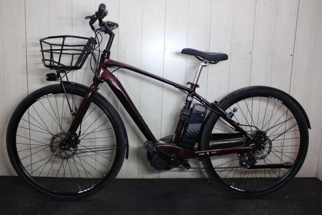 あさひ製 オフィスプレスe-L 700C 8速 大容量9.6AH クロス電動