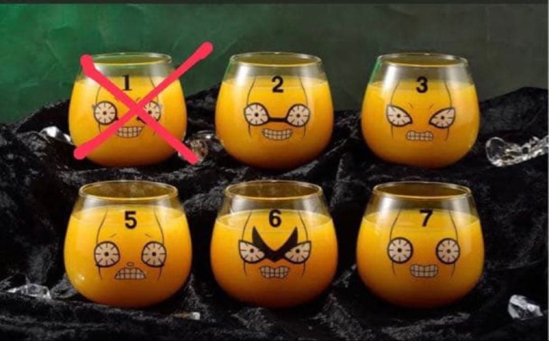 ジョジョワールド　ピストルズ ゆらゆら グラス　全5種セット