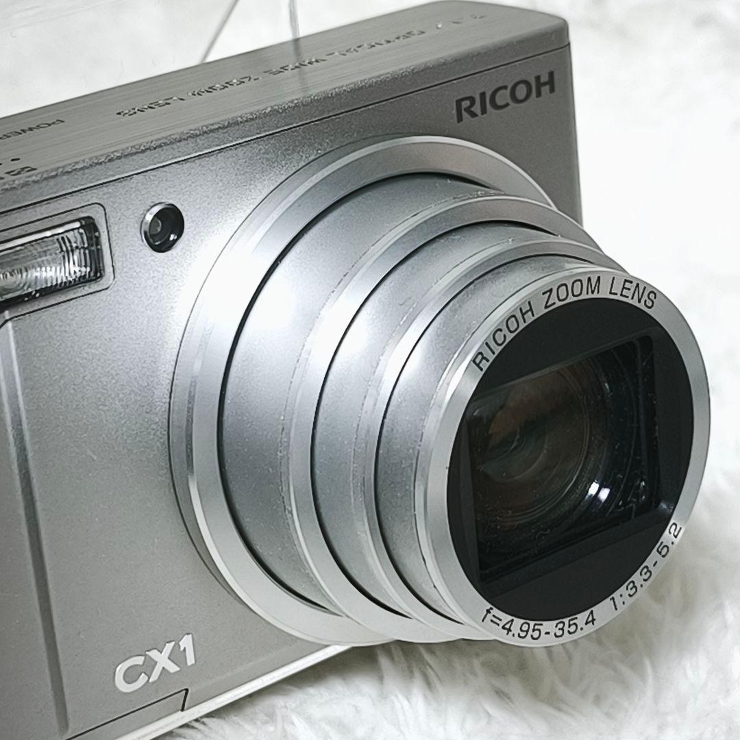 極美品✨RICOH CX1 リコー シルバー コンデジ デジカメ