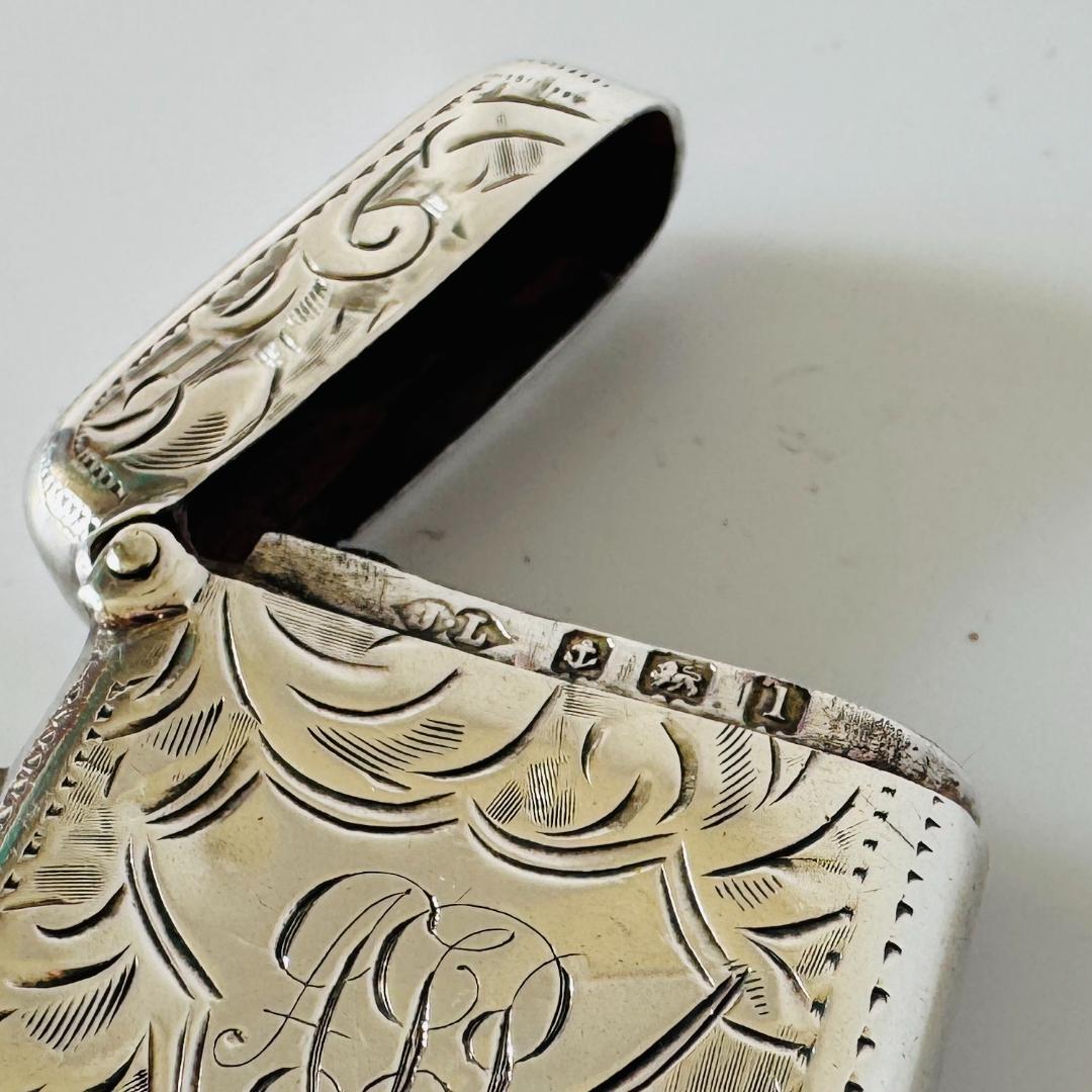 ★1910年代 英国 ★アンティーク 純銀製 マッチケース イギリス 925