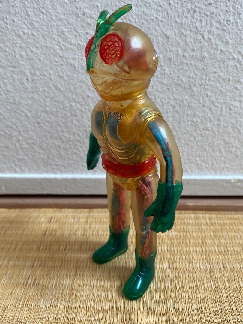 ポピー 仮面ライダー ソフビ 改造人間 仮面ライダー スケルトン クリア