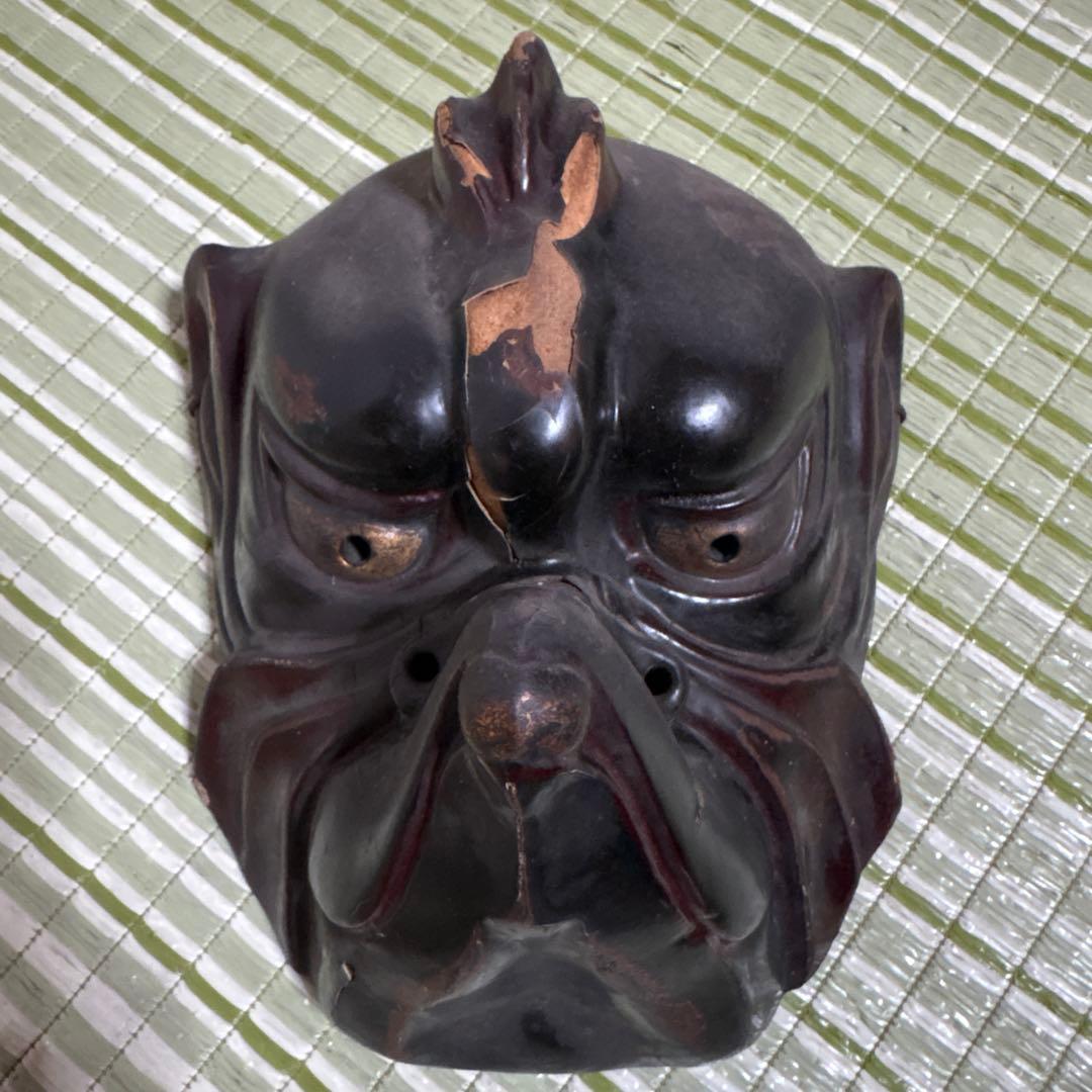 双芸社 乾漆 迦楼羅 カルラ 能面 面 お面 伎楽 神楽 双藝社 般若　烏丸　鬼