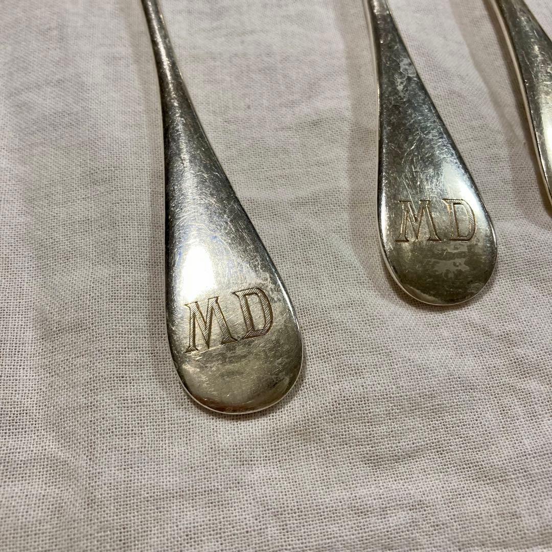 クリストフル Uniplat 純銀フォーク スプーン4本セット 21cm