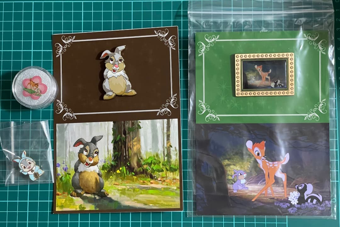 ディズニー　ACME LE300 バンビ　とんすけ　ピン　セット　招き猫