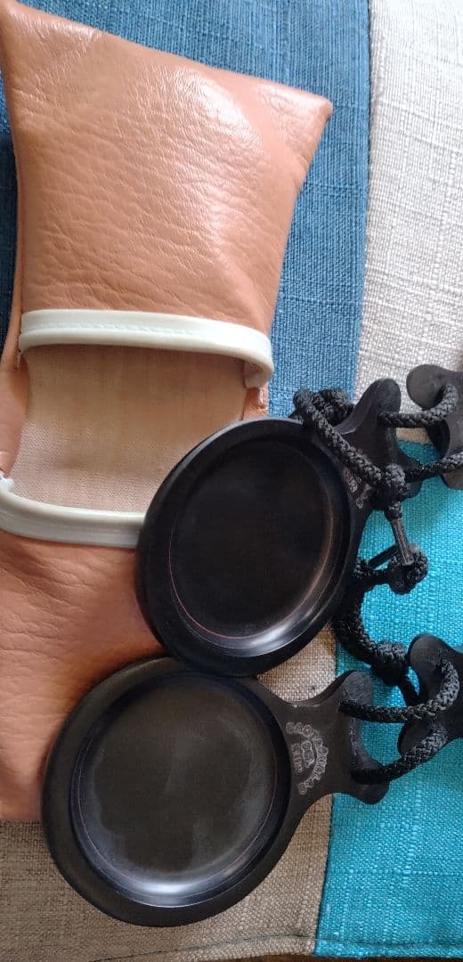 フラメンコ　カスタネット＜デルスール＞赤いラインが美しいベテアダ　フィブラ6号