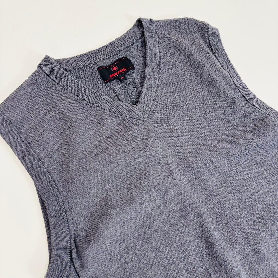 1814GSS【美品】ブリーフィングゴルフ　ニットベスト メリノウール