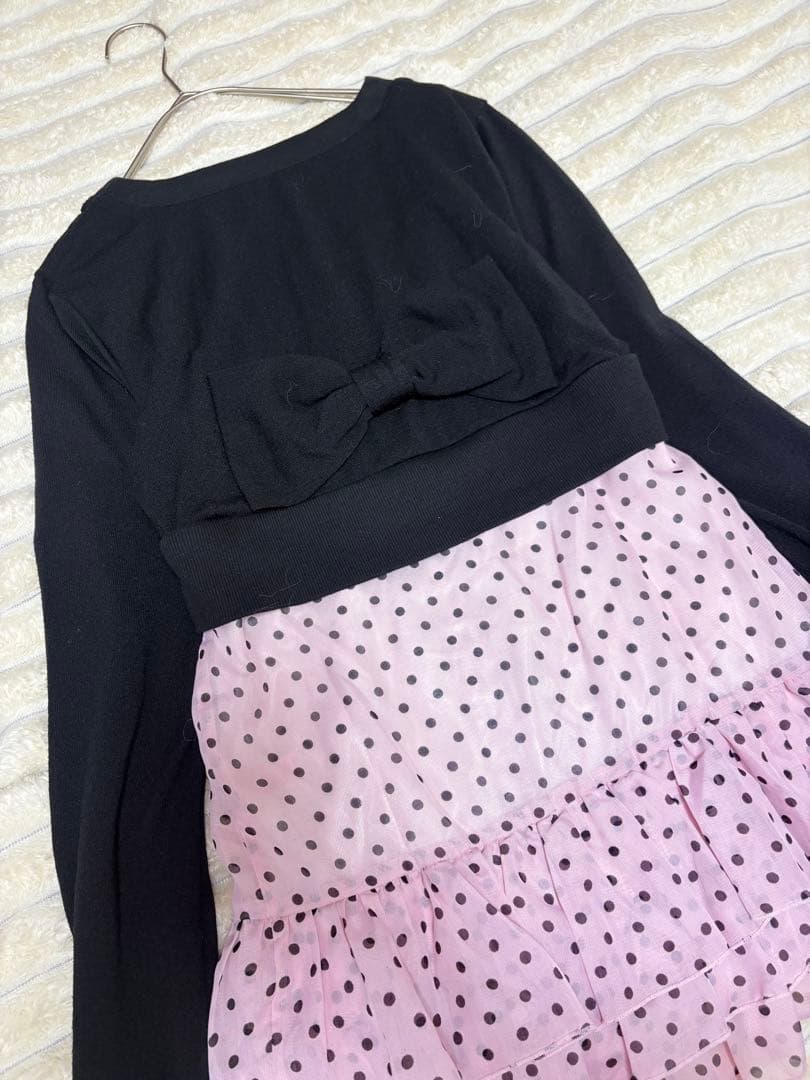 リズリサ姉妹ブランド★トゥララ★LIZLISA★カーディガンレイヤードチュニック