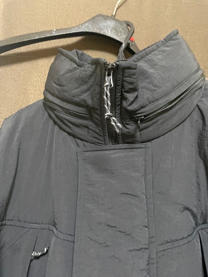 PRIORITY ブラック 中綿コートフード付き