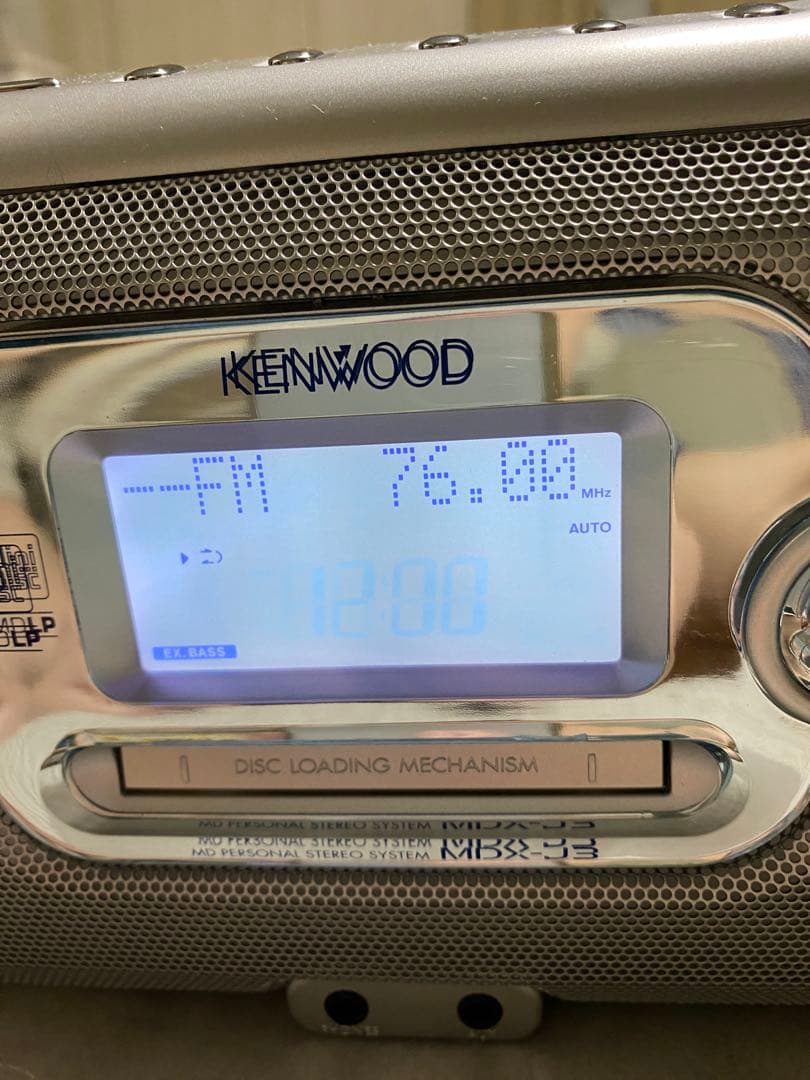 未使用品　箱付　KENWOOD MDX-J3 CD・MD・カセットデッキ