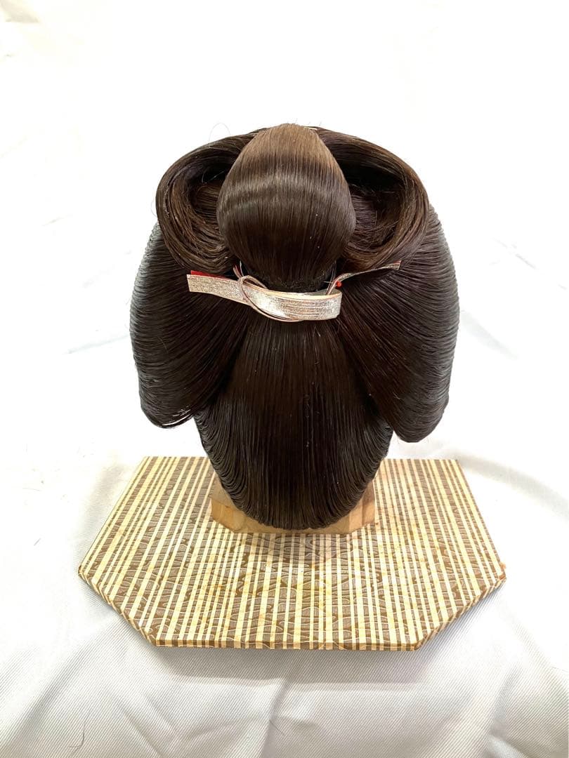 辰巳8号サイズ、前割れ、中古舞踊かつら、大衆演劇かつら、日本髪かつら、ケース付き