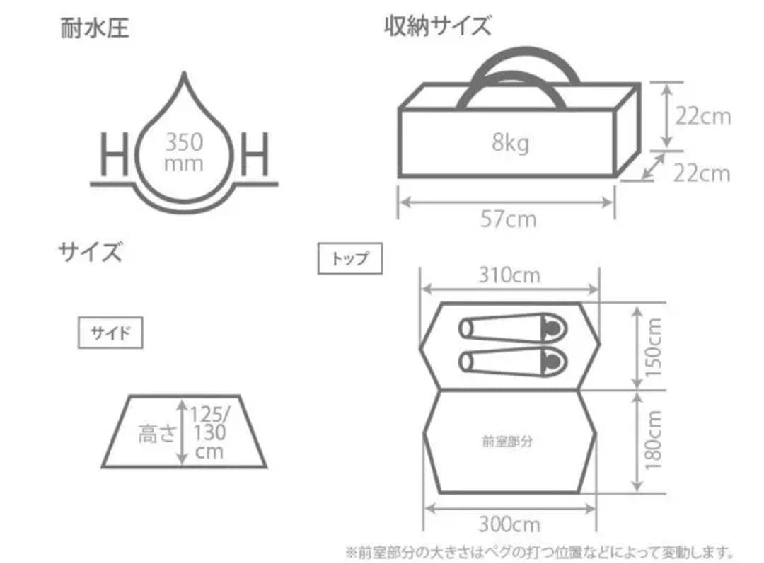 dod パップフーテント2 カーキ色 軍幕 キャンプ テント