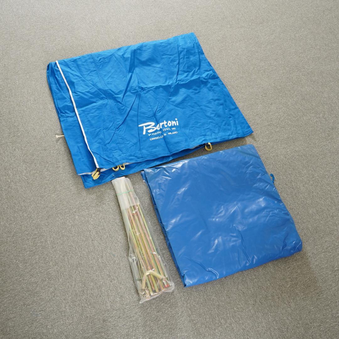 最終値下げ！ベルトーニ ソグノ １～３人用テント【B】袋が青×オレンジ　キャンプ