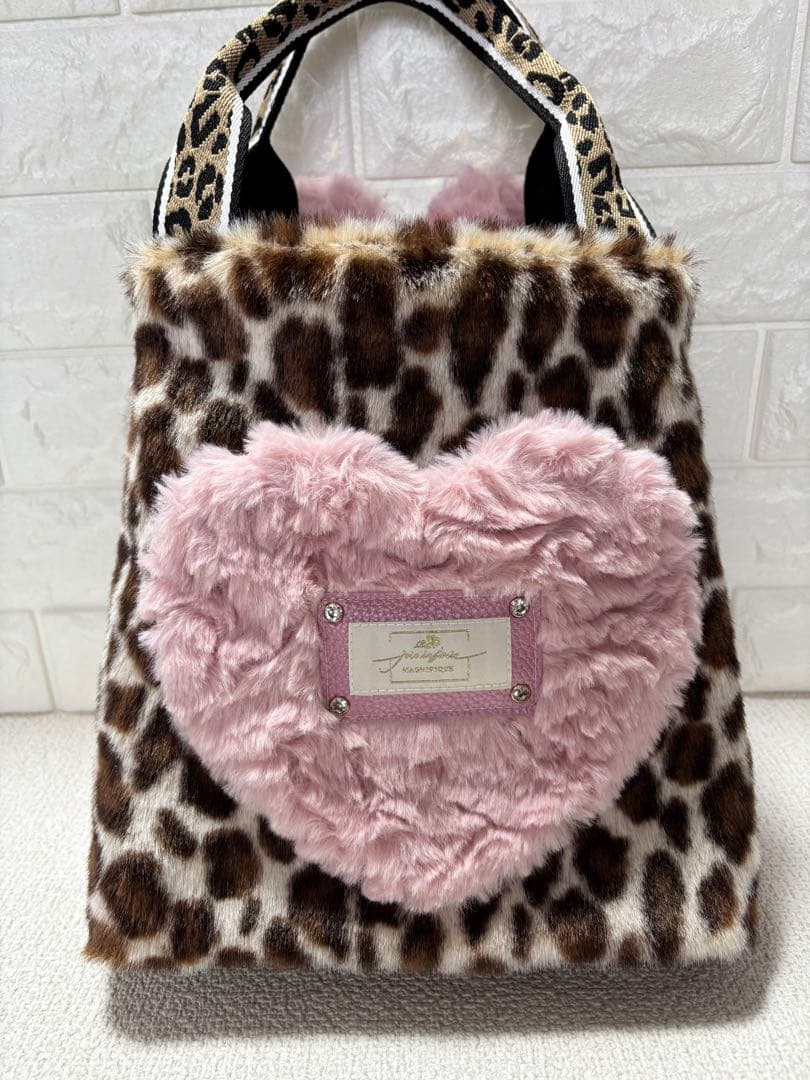 ざ*ろ様 コヤンイサムチョン　サイドファスナーバッグ（大）　ヒョウ柄　ルミちゃん