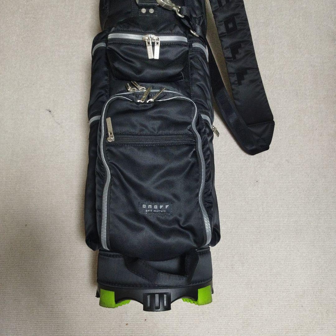 ONOFFブラック ゴルフスタンドバッグ ※美品