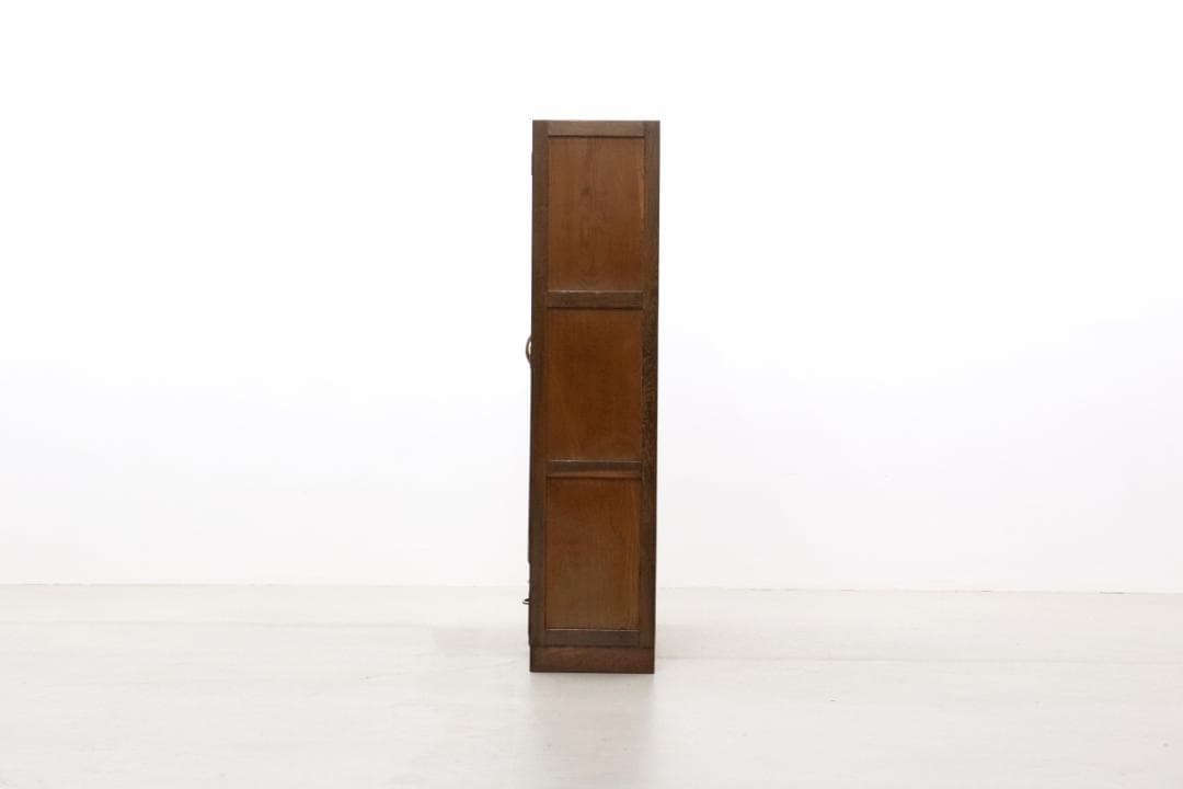 ※いのうえ レトロ オーク材 本箱 食器棚 書庫 戸棚 収納 キャビネット