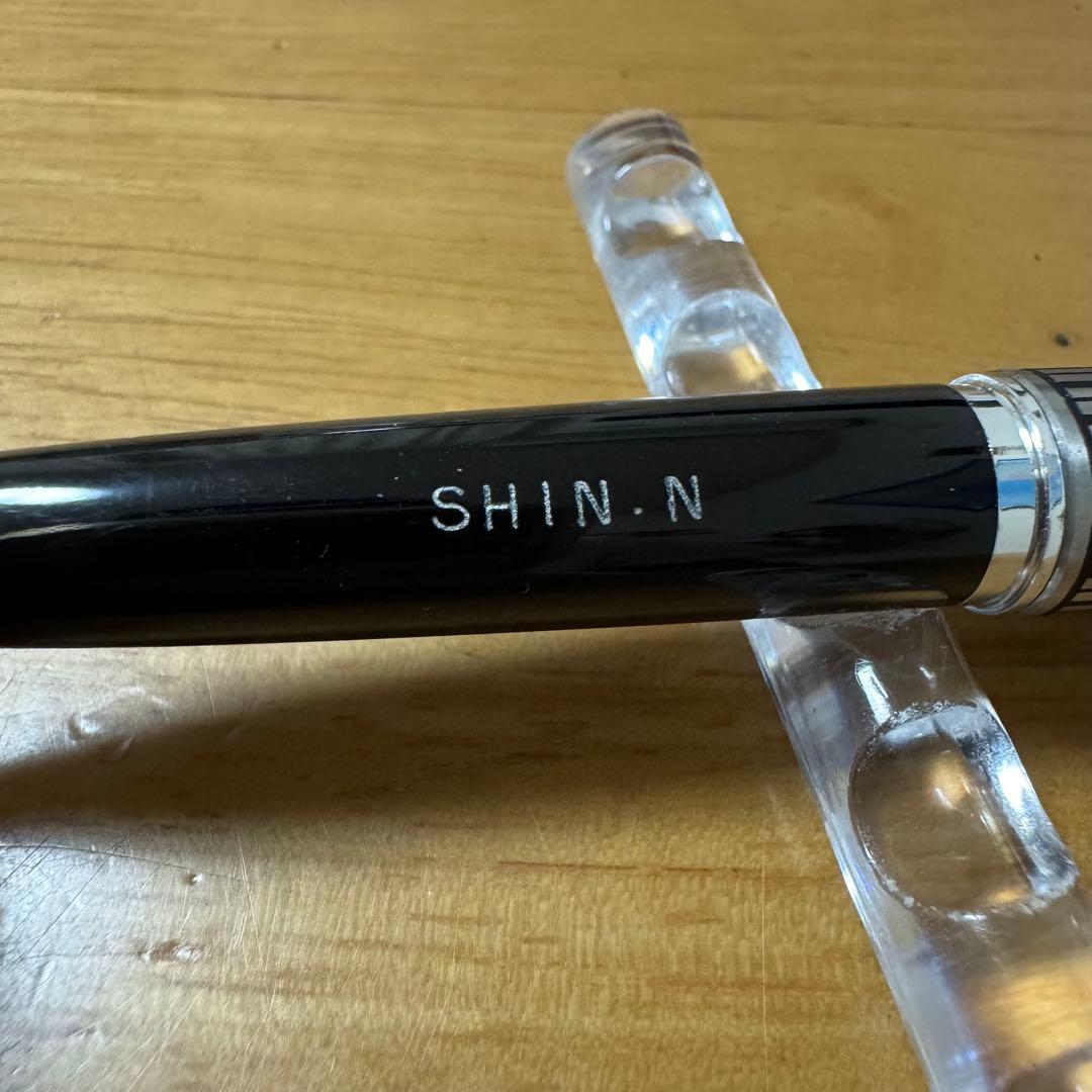 廃盤 パイロット Elite エリート 格子 万年筆 18K 750 F 蝕刻