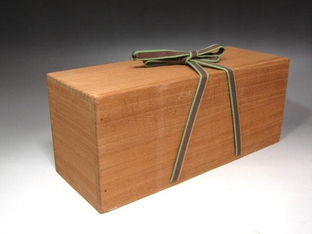 ★　黒田正玄　竹置筒花入　雲海　裏千家　十五代　鵬雲斎の花押★x602