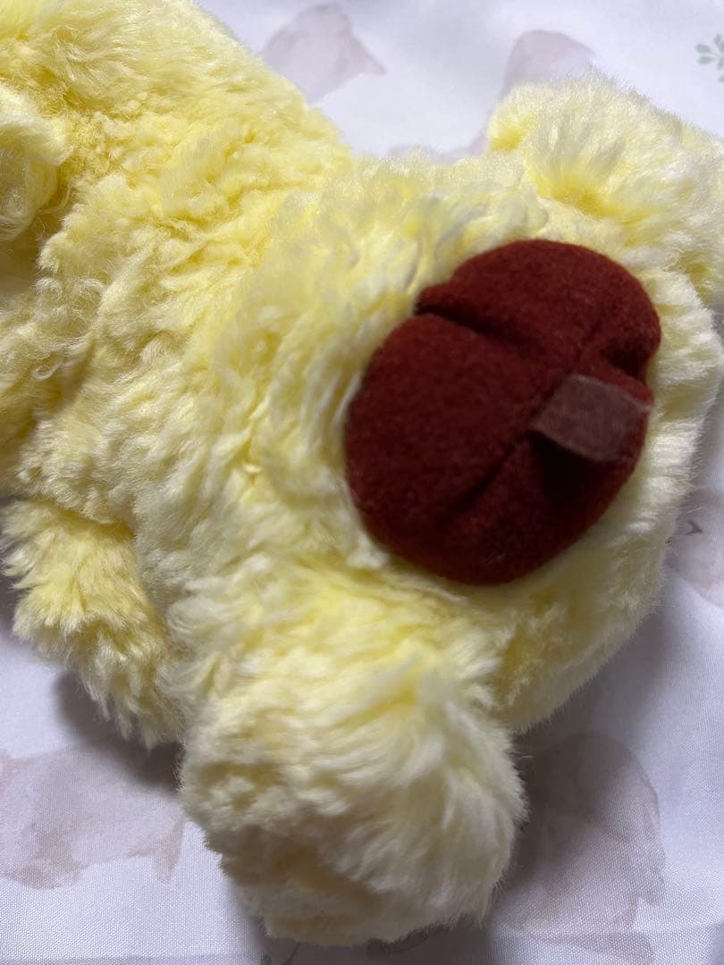 ポムポムプリン　初期ぬいぐるみ　寝そべり　小