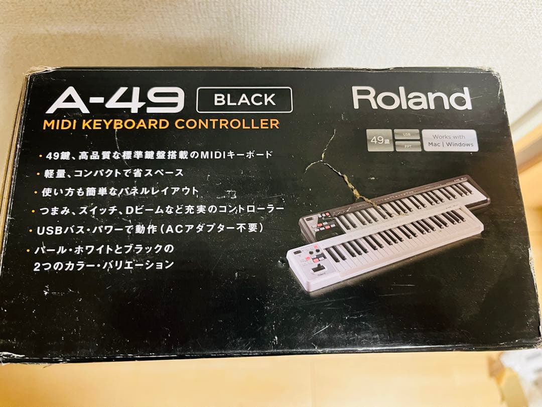 Roland A-49 MIDIキーボードコントローラー ブラック　新品未使用品
