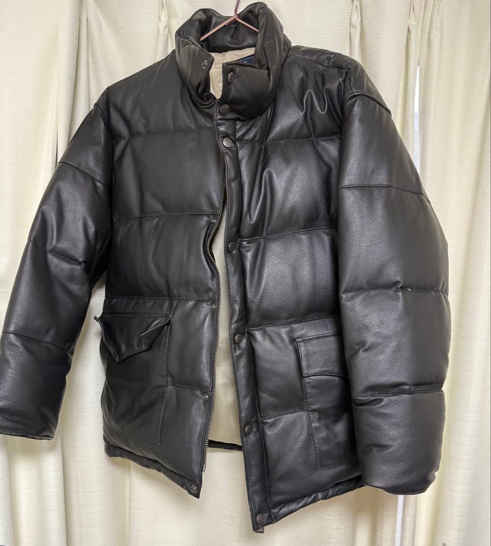 非売品‼️サントリーボス 高級ボスロゴエンボスカウレザーダウンジャケット