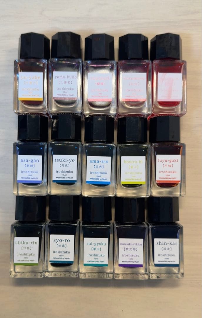 万年筆用インクセット 色彩雫 18個セット