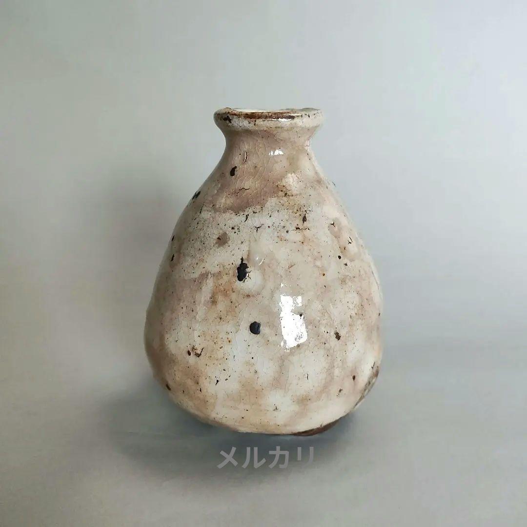 中川自然坊　粉引唐津徳利　唐津焼