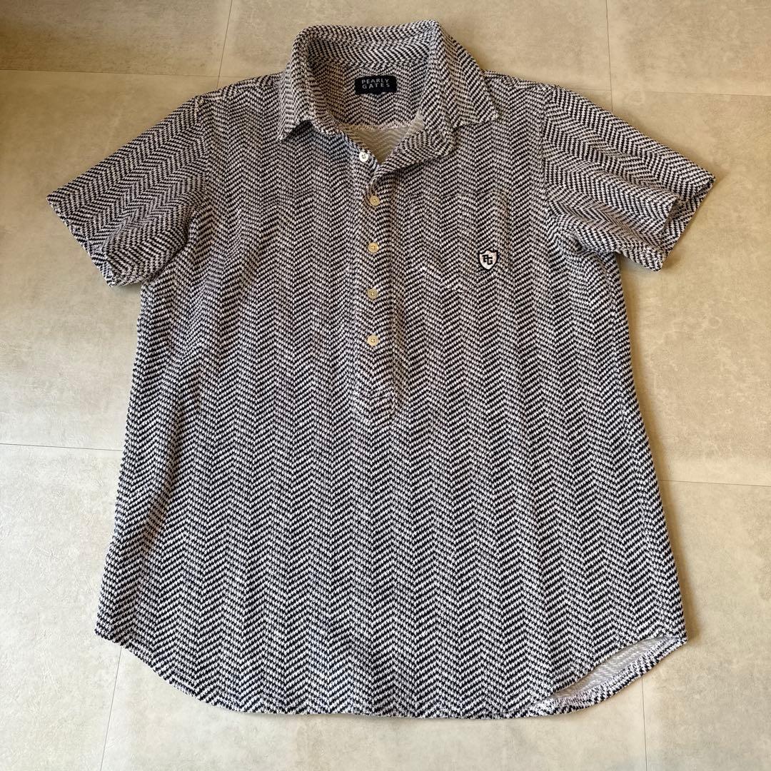 PEARLY GATES ヘリンボーンポロシャツ　made in Japan