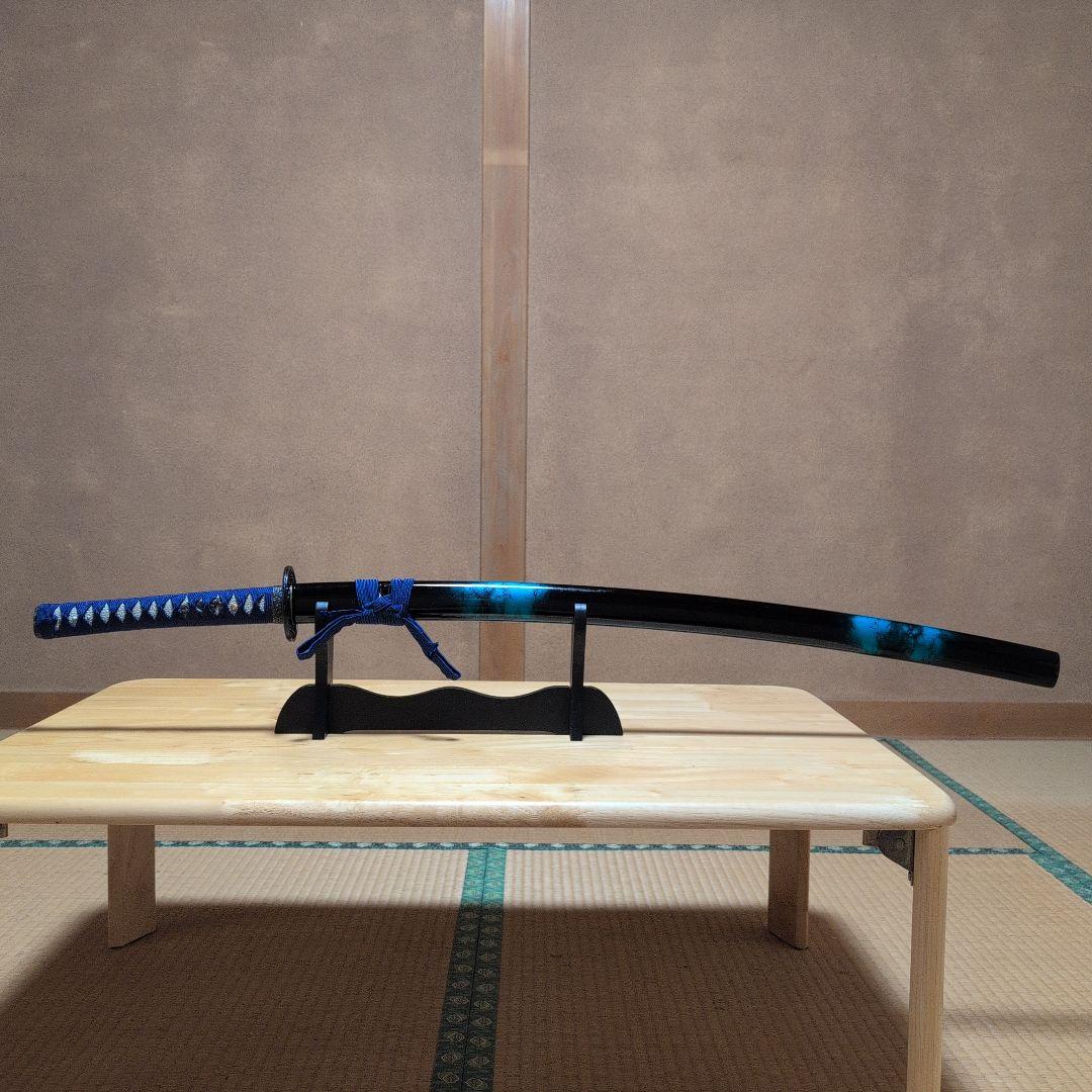 ✰週末価格✰　模造刀『マーブル青・グラデーション拵え』