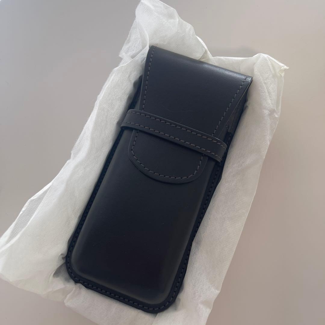 PILOT SOMES 黒 レザー 筆箱