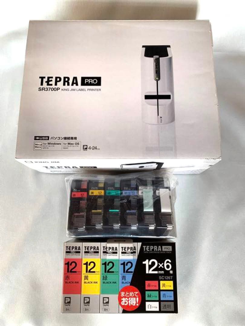 【テプラ】KING JIM SR3700P  テープ付き