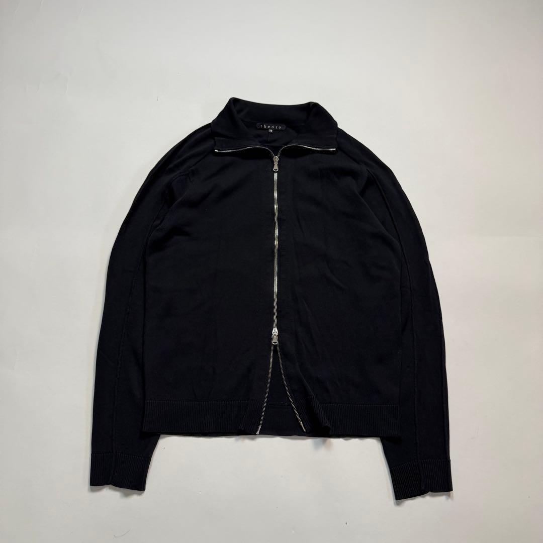 00s Theory double zip d’s knit