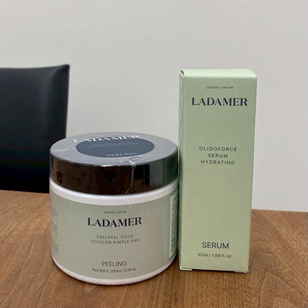 【新品未使用】ラダメール ピーリングパッド＋セラム 2点セット／角質ケア・保湿