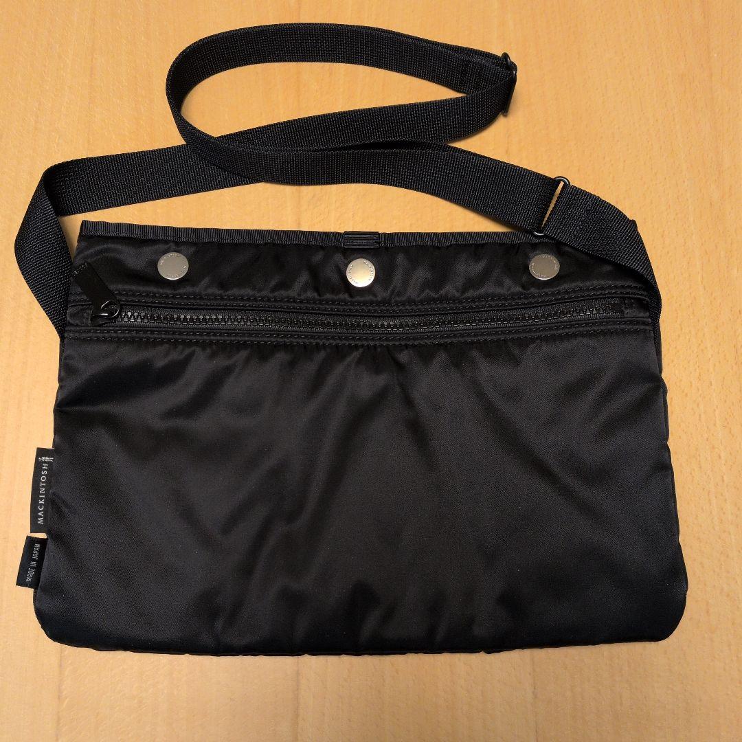 MACKINTOSH×ポーター　ブラック サコッシュ