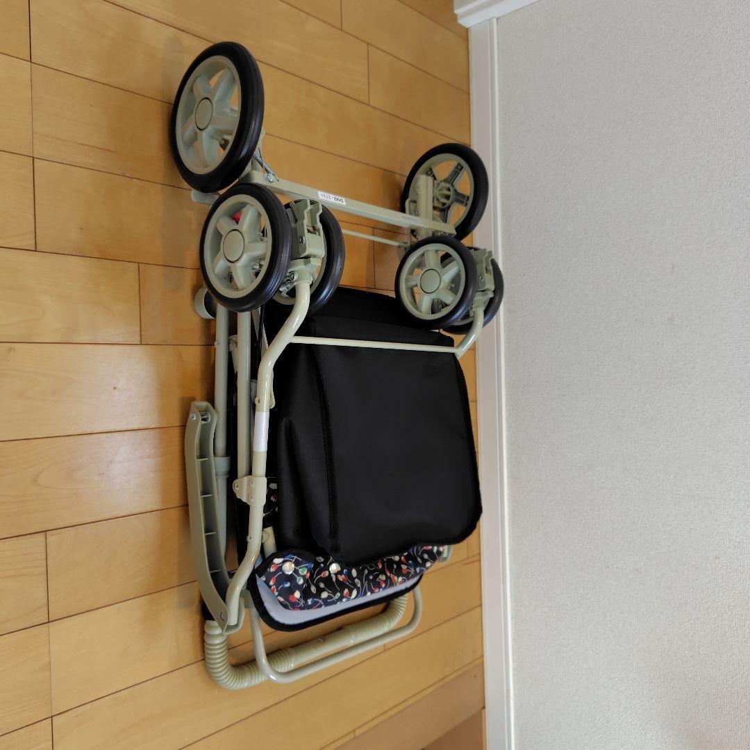 島製作所 シルバーカー マーチS 小花ブラック