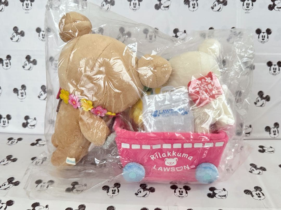 ローソン&リラックマ　マーケットで　お買い物ぬいぐるみ　リラックマ　コリラックマ