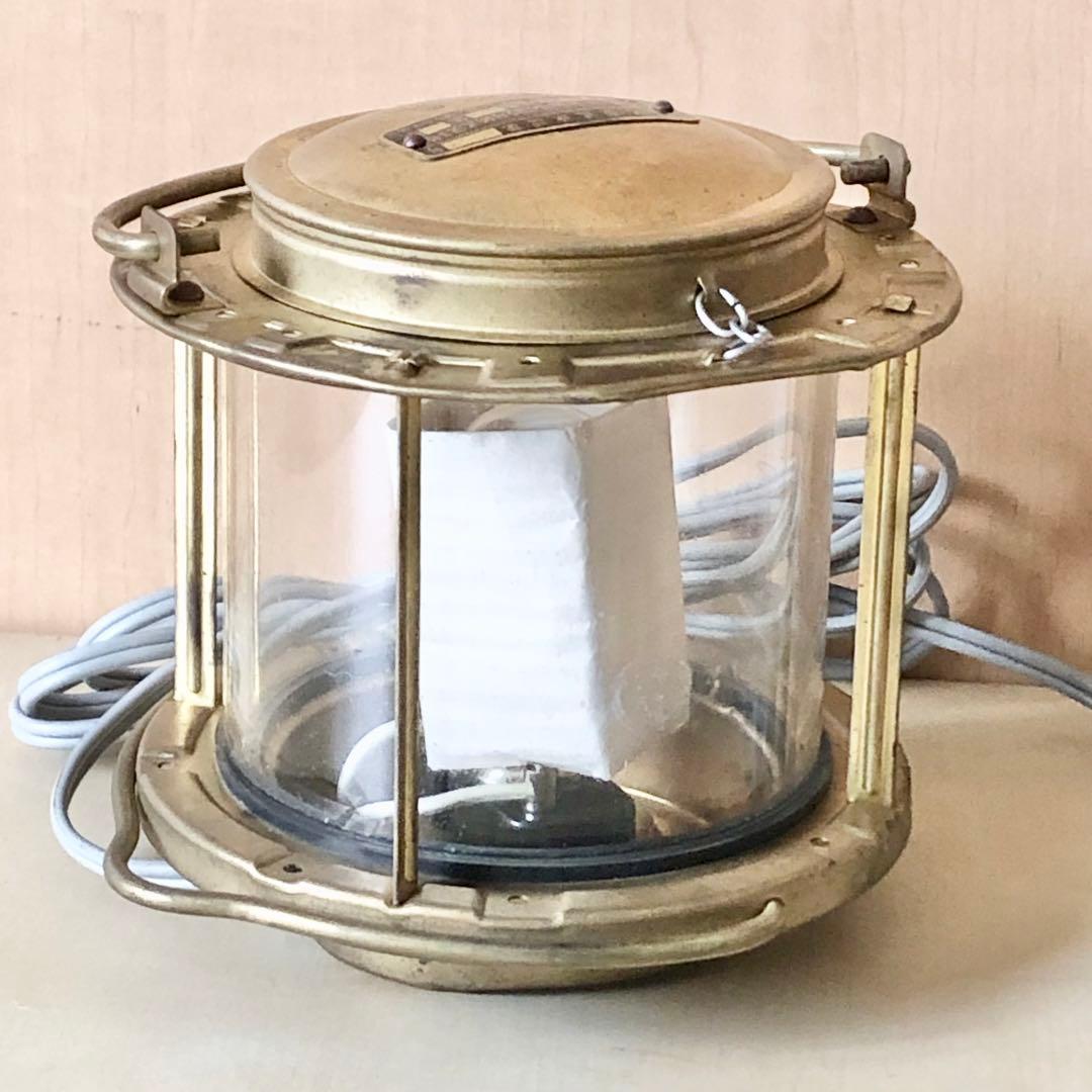 未使用 アンティーク 日本船燈 マリンランプ 電気ランタン 3