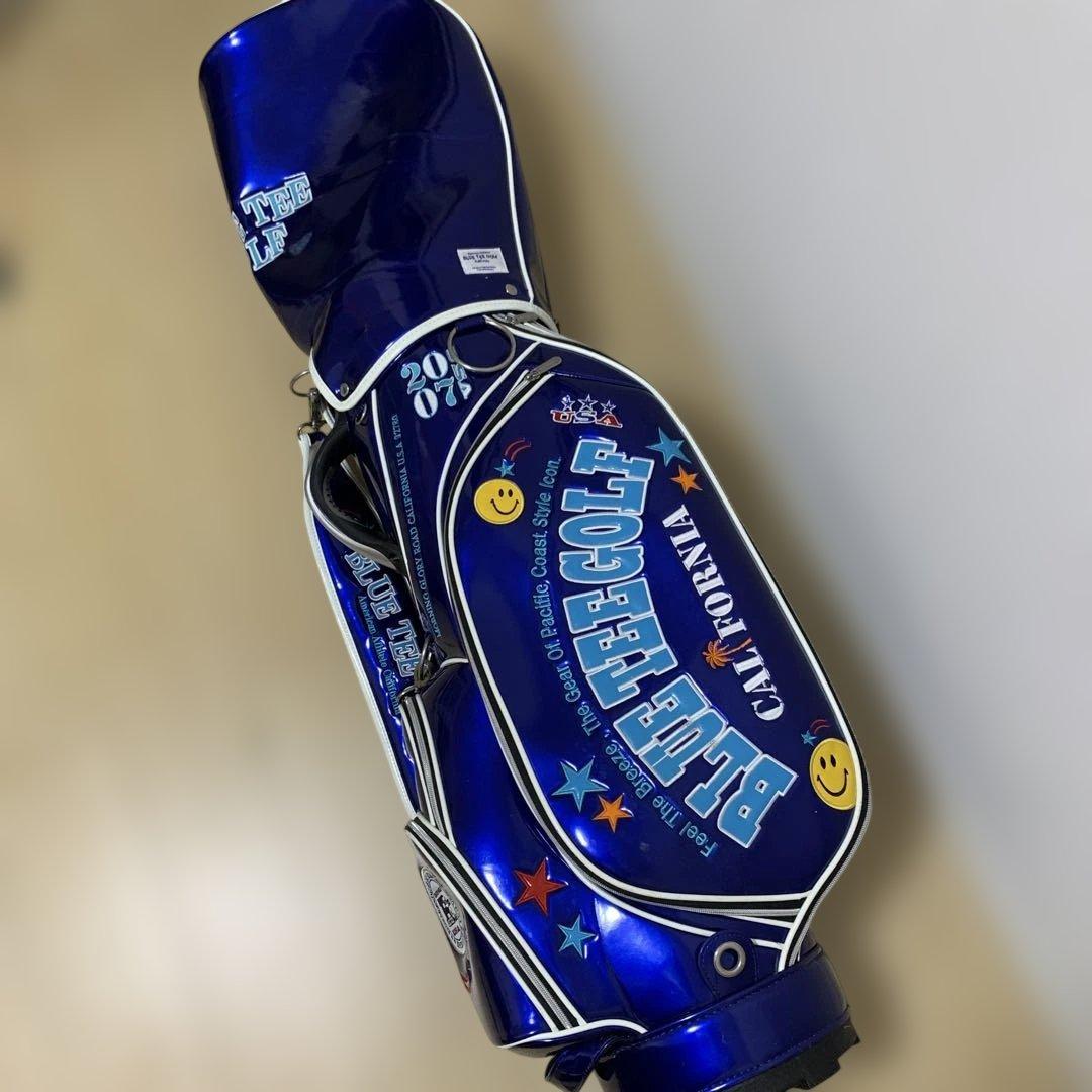 ブルーティーゴルフ キャディバッグ ネイビー エナメル 美品