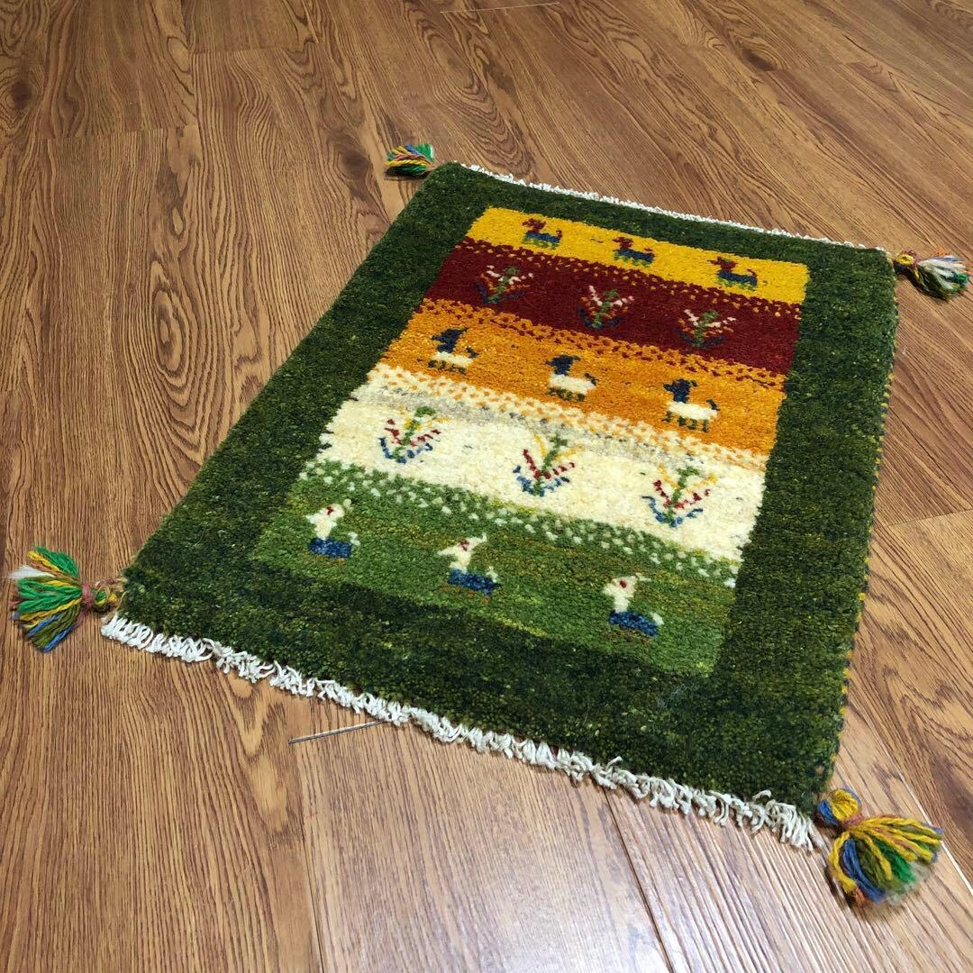 ペルシャギャッベ (ギャベ) ギャッベ 玄関マット No.2327