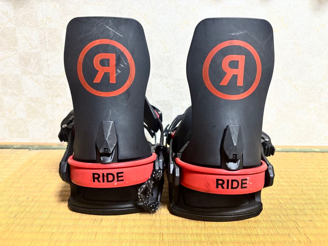 RIDE C-6 スノーボード ビンディング ブラック×レッド Mサイズ 中古