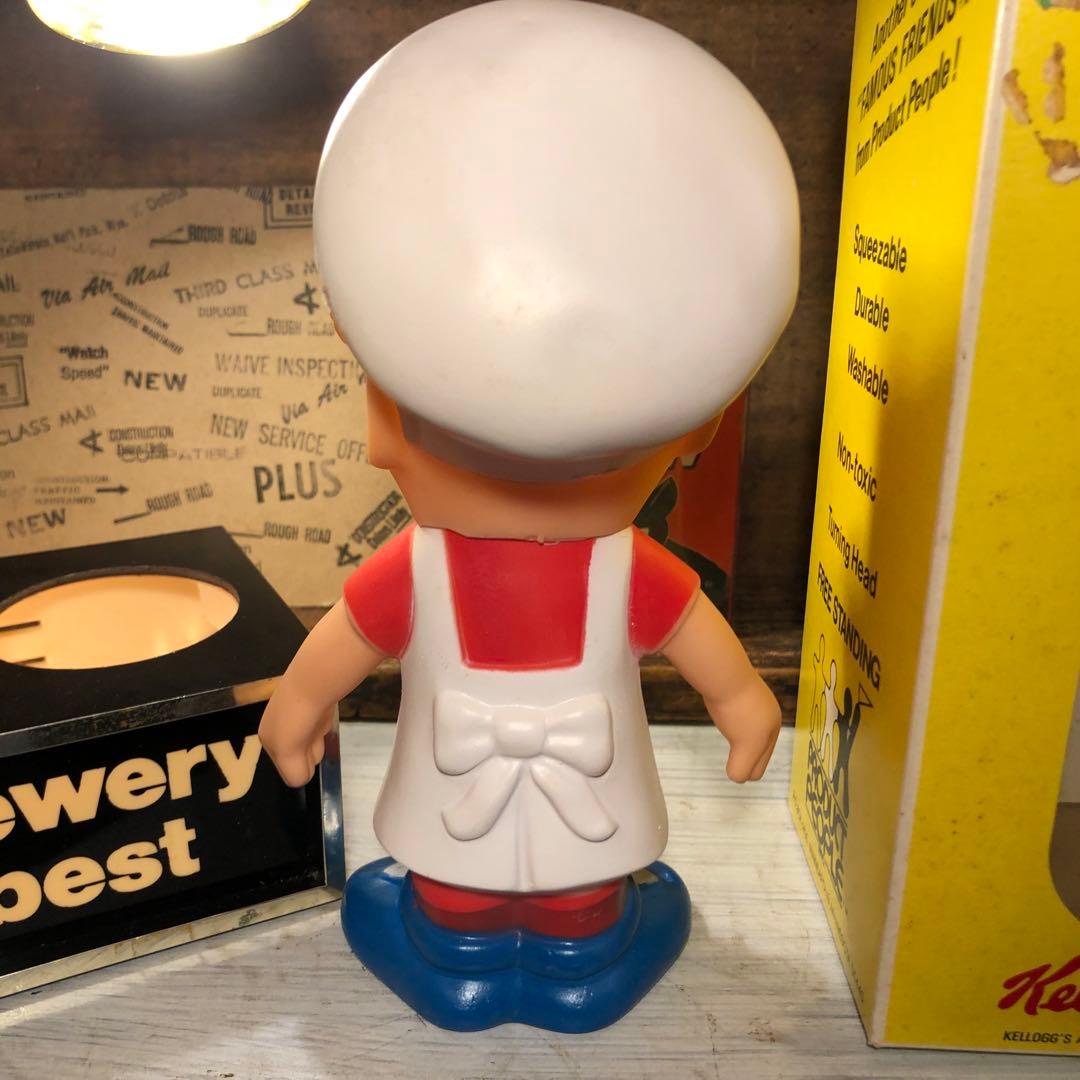 1974年　ケロッグ　ソフビ　箱入り Kellogg's Snap 腕下げ　レア