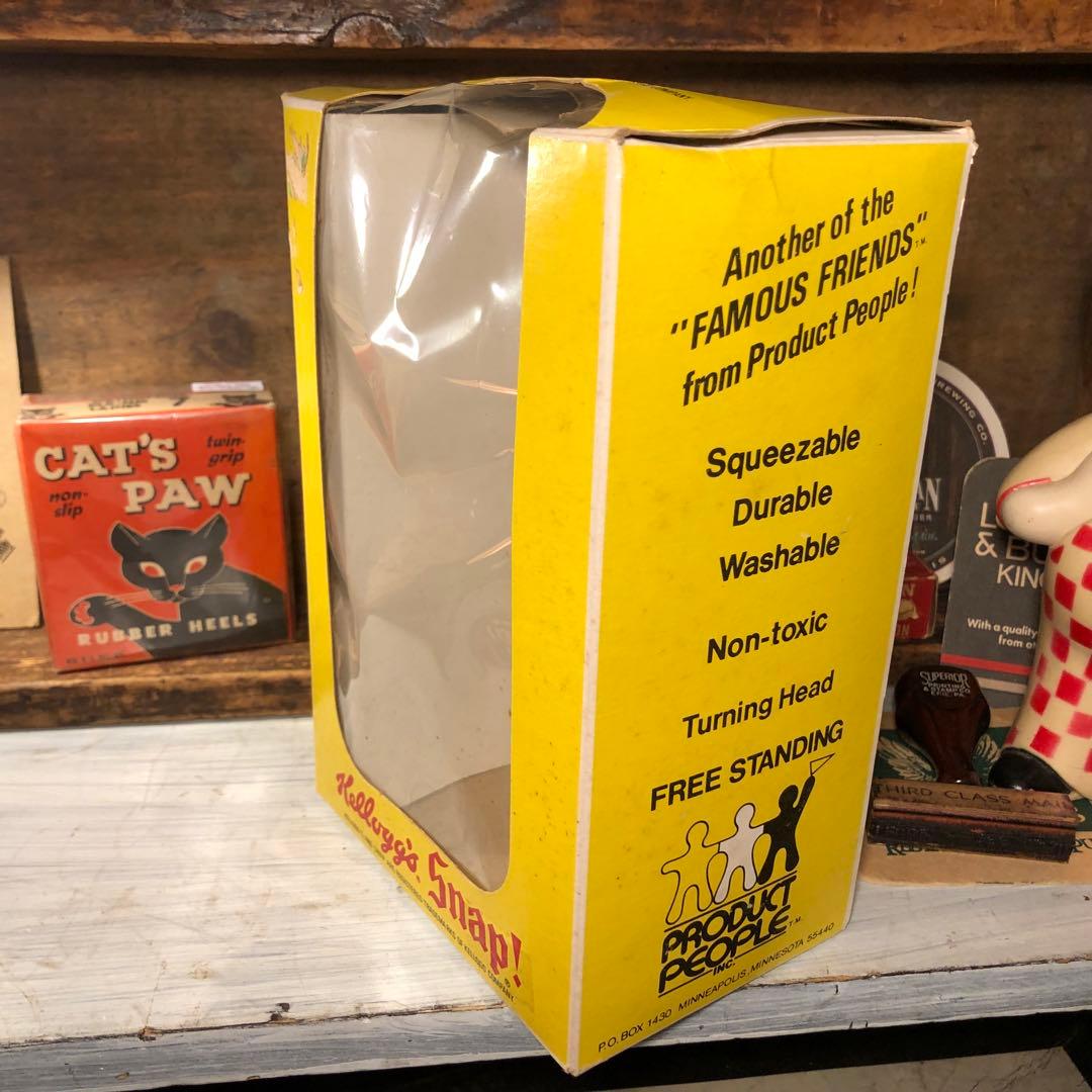 1974年　ケロッグ　ソフビ　箱入り Kellogg's Snap 腕下げ　レア