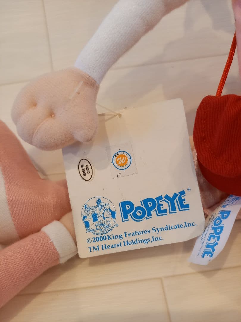レトロ　ポパイ　オリーブ　ぬいぐるみ　新品　タグ付き　2000年　セット売り☆