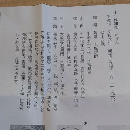 A 108 金蘭手 鳳凰絵 ・ 永楽和全作 ( 未使用品 )