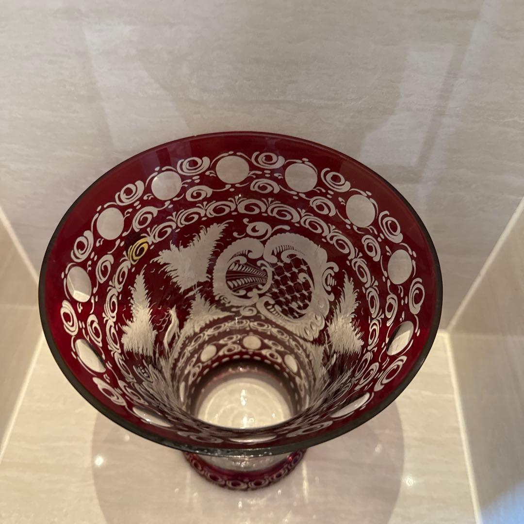 GLASS BOR ボヘミアガラス フラワーベース