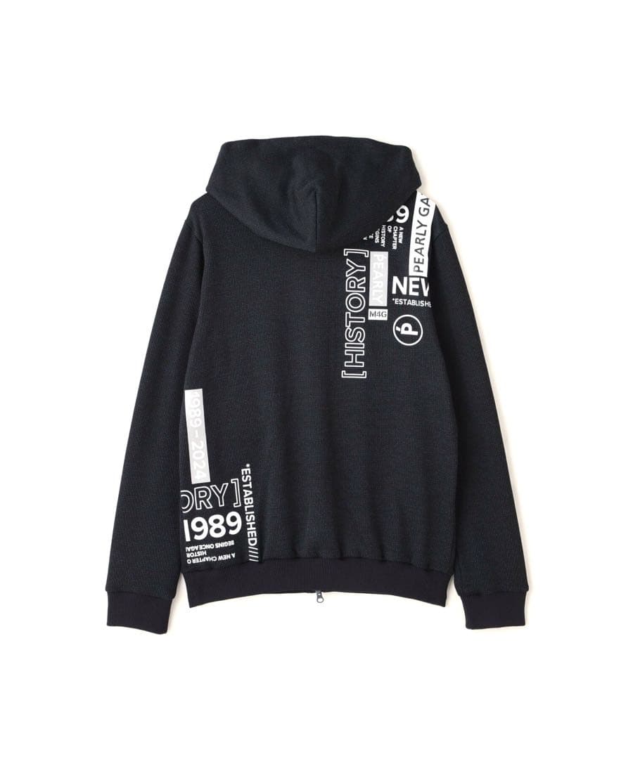 PEARLY GATES セーターメランジフリースフルジップフーディ