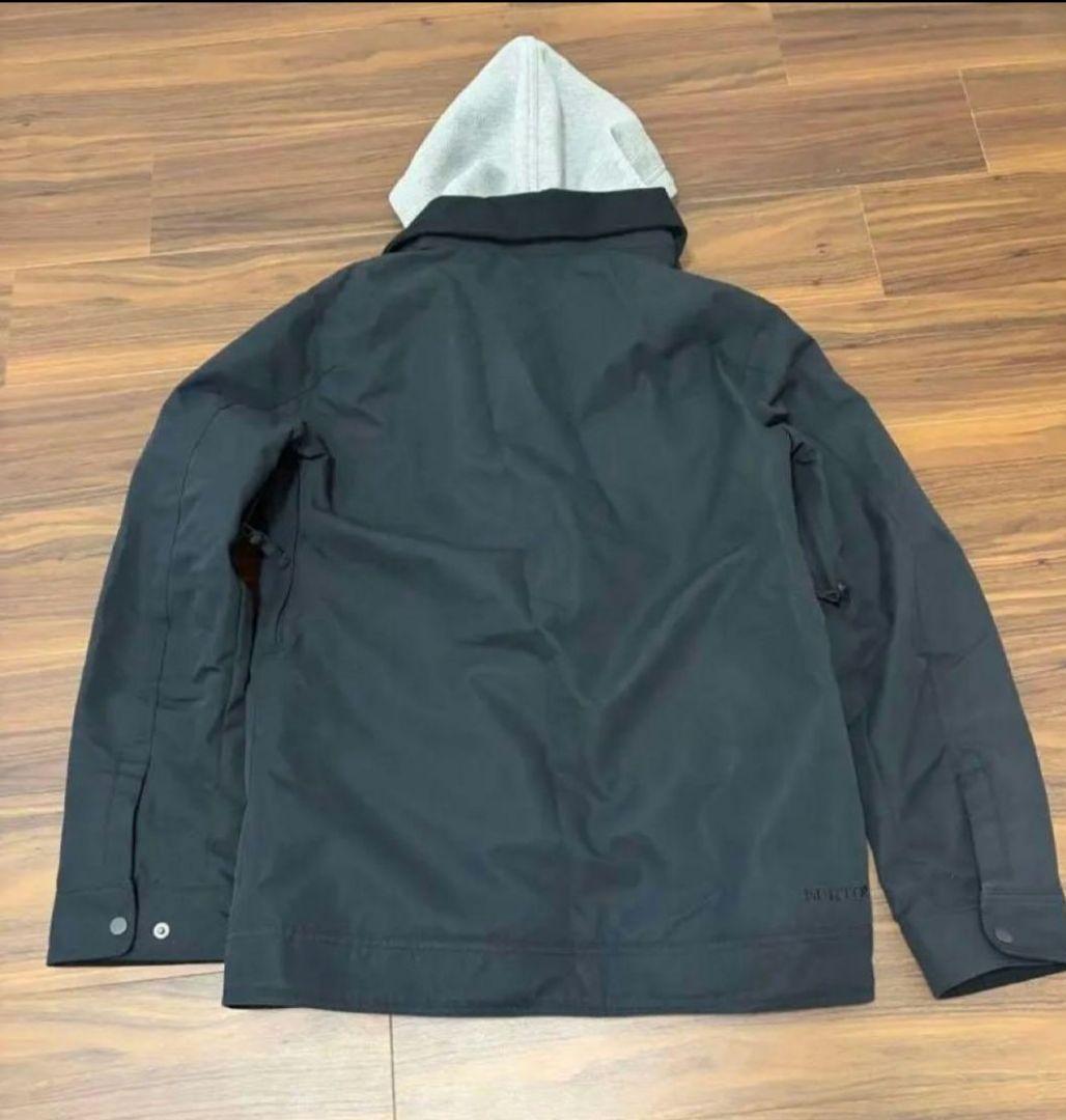 BURTON スノボウェア 男性用Sサイズ 黒 フード付き